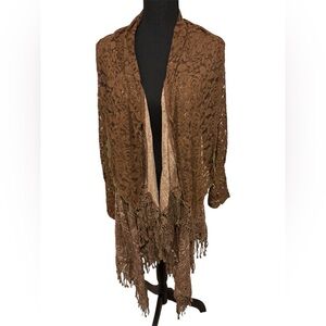 Pretty Angel Chocolate Lace Women's Poncho